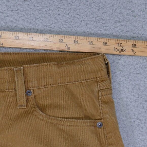 Levi's 513 Jeans Men's 32x29 Straight Fit Flex Stretch Brown Beige - Picture 9 of 15